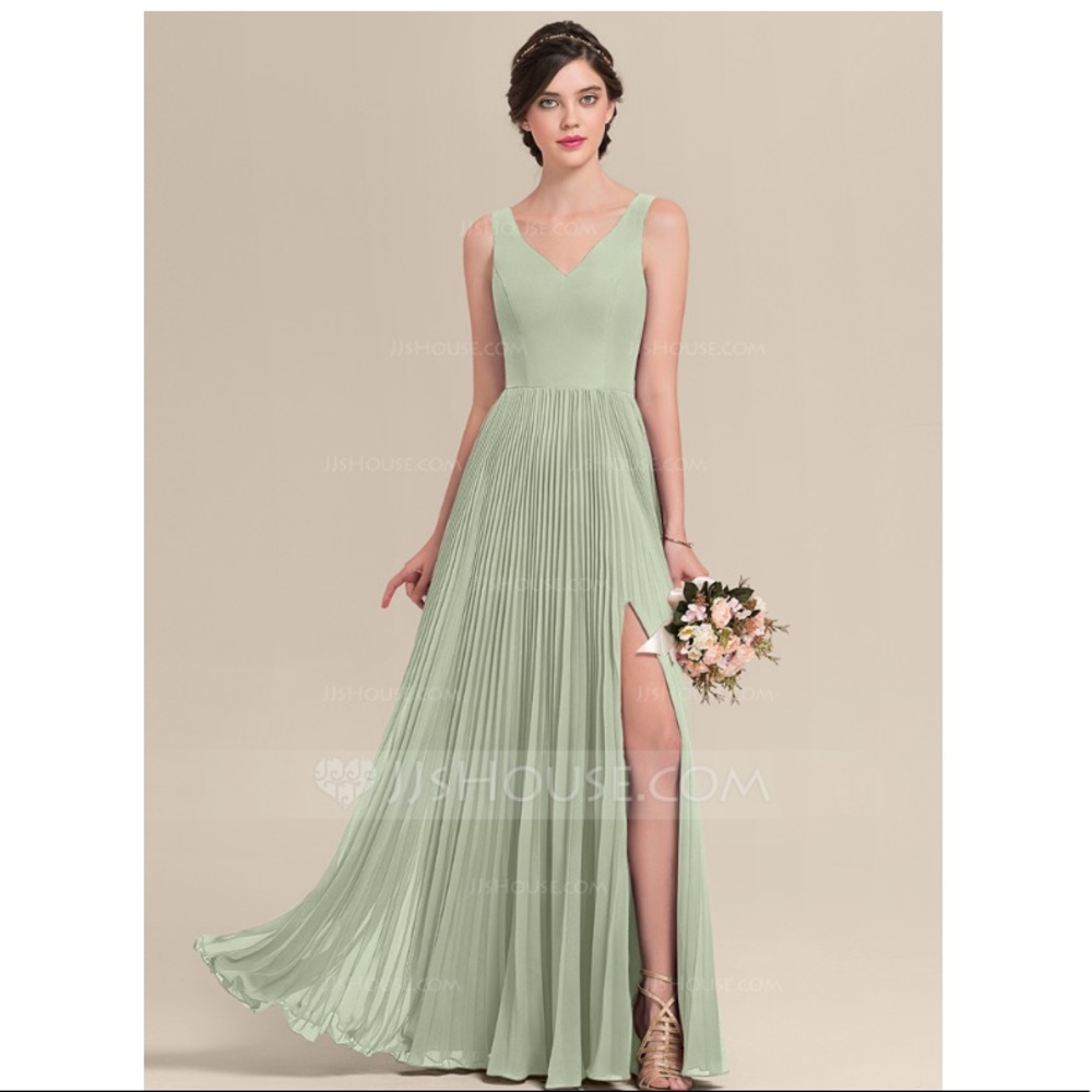 JJ’s House Celadon Sage Green Bridesmaid Dress NWT